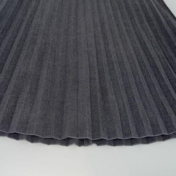 J. Crew Womens Pleated Skirt Knee Length Lined Casual Flare Gray Size 0 - Picture 4 of 8